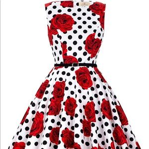 Sock-hoppin’ 50’s style dress 👗
